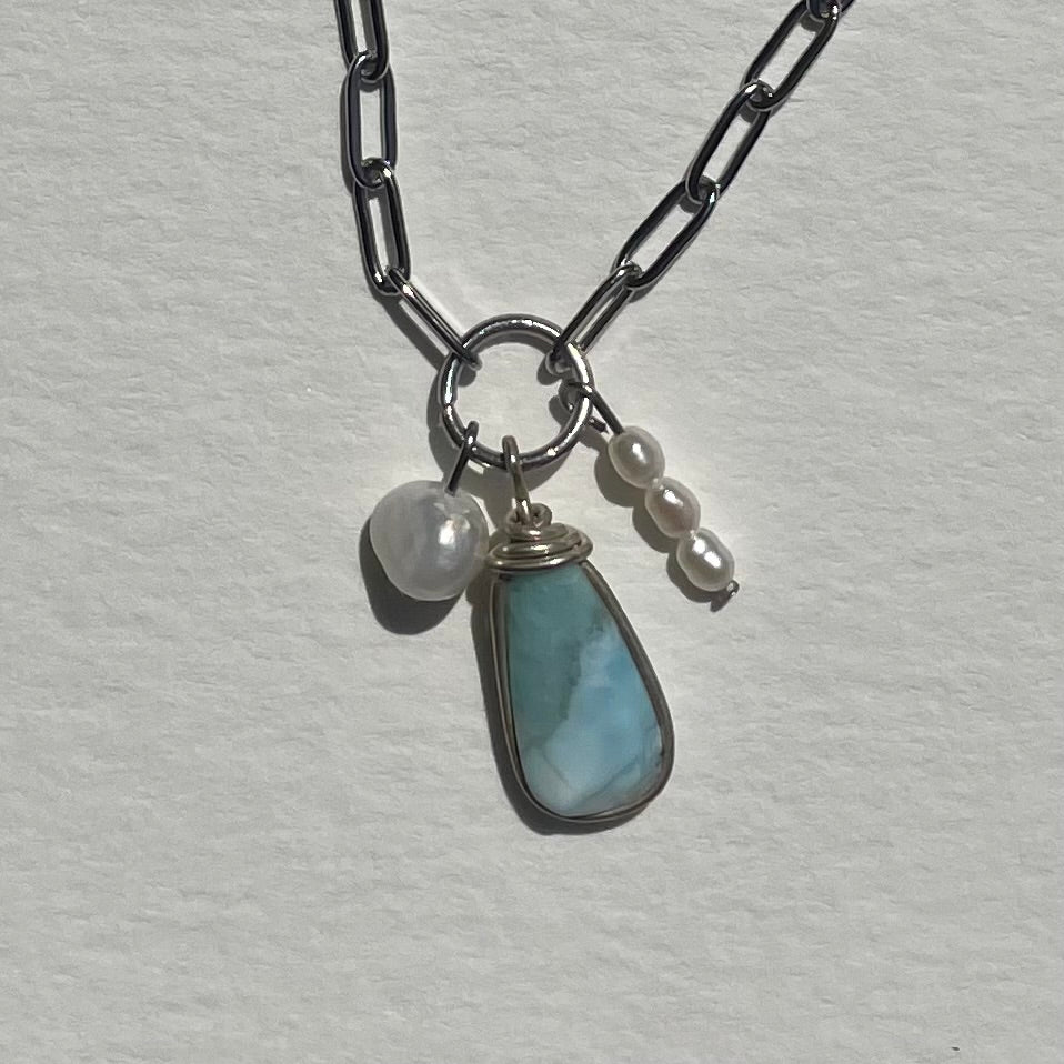 silver larimar I