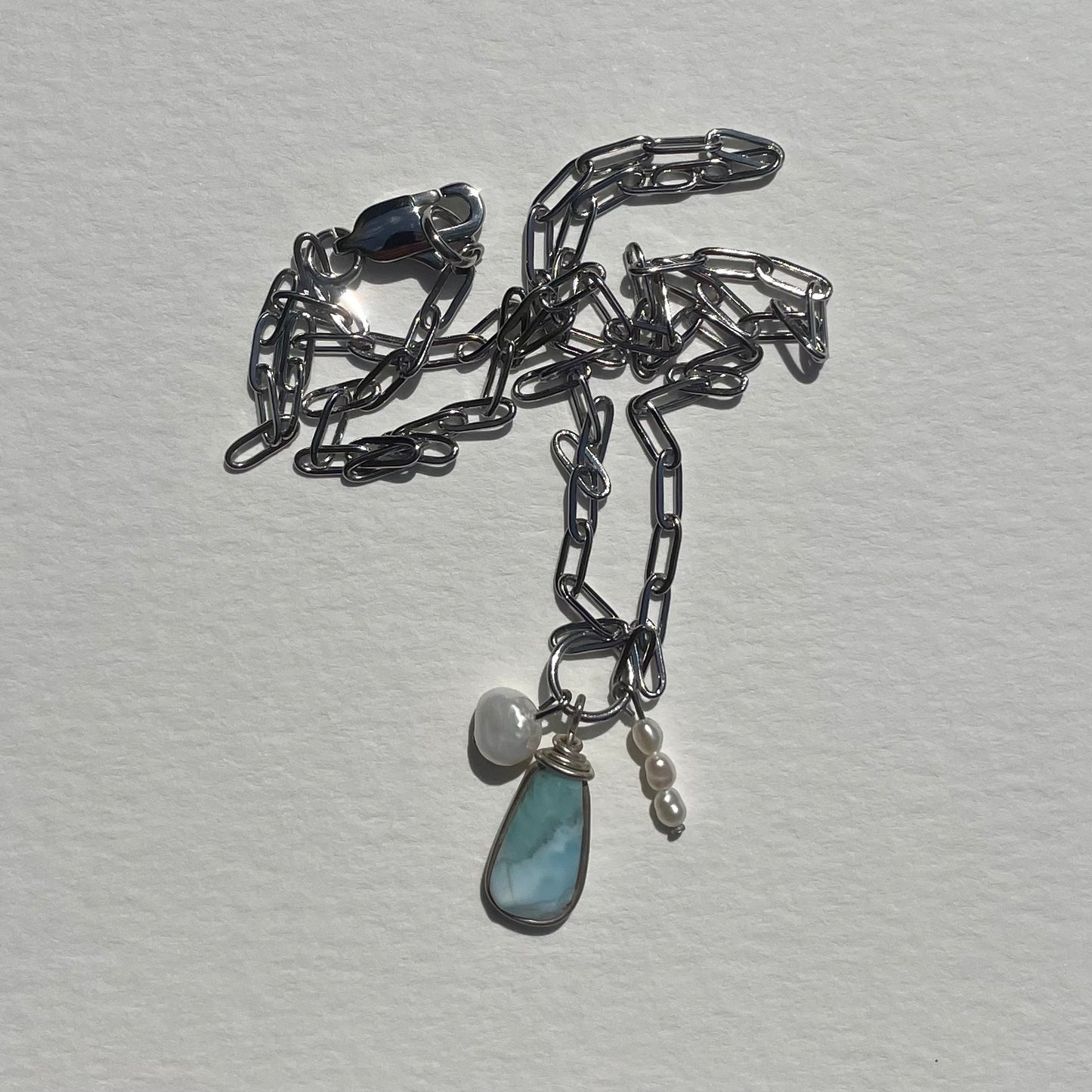 silver larimar I