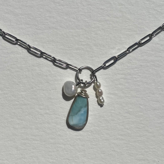 silver larimar I