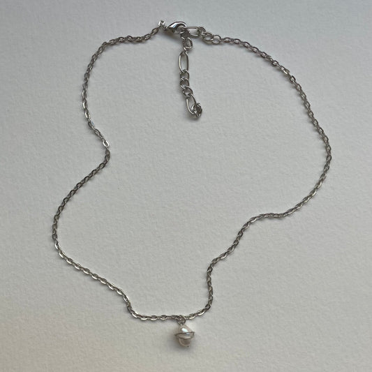 wrapped pearl chain