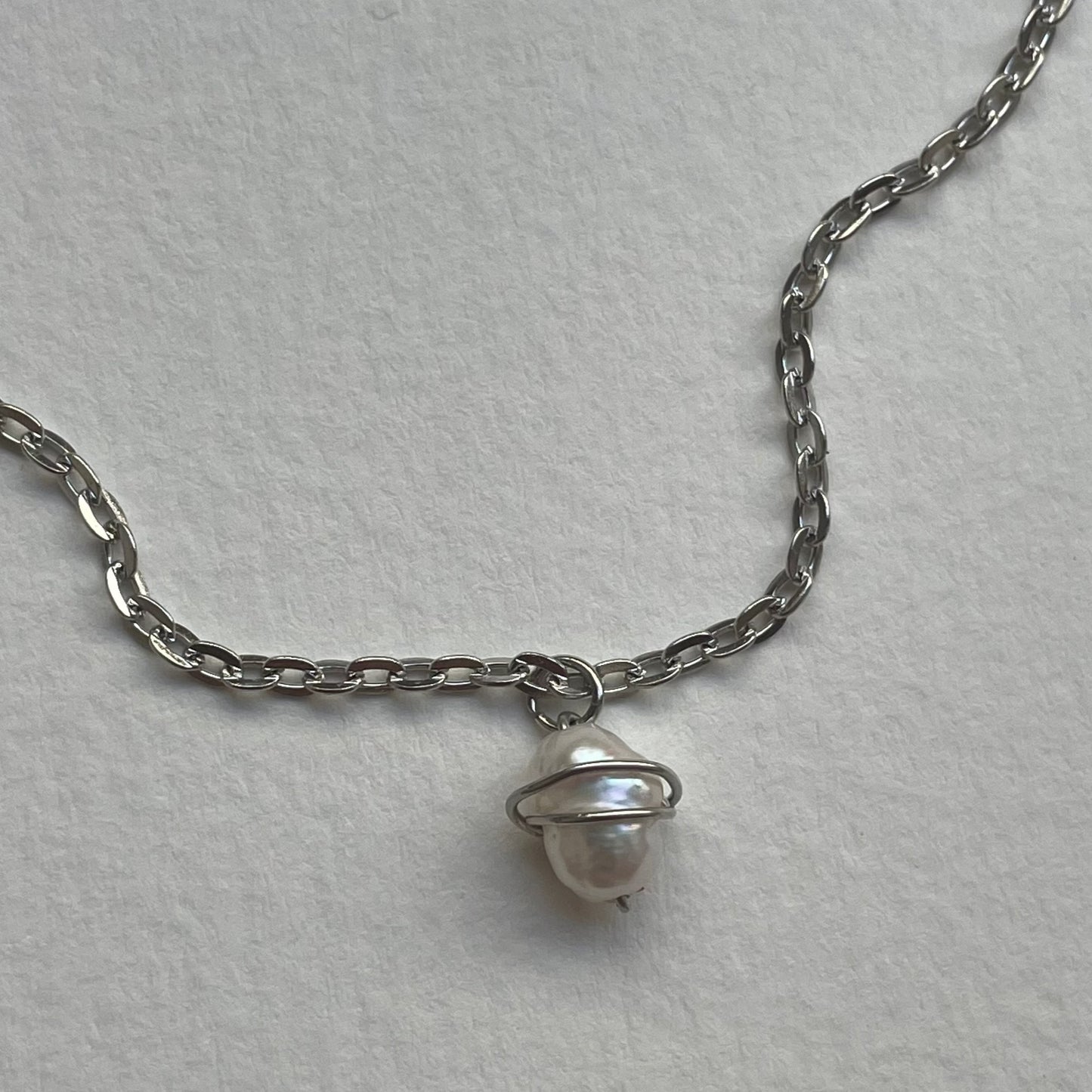 wrapped pearl chain