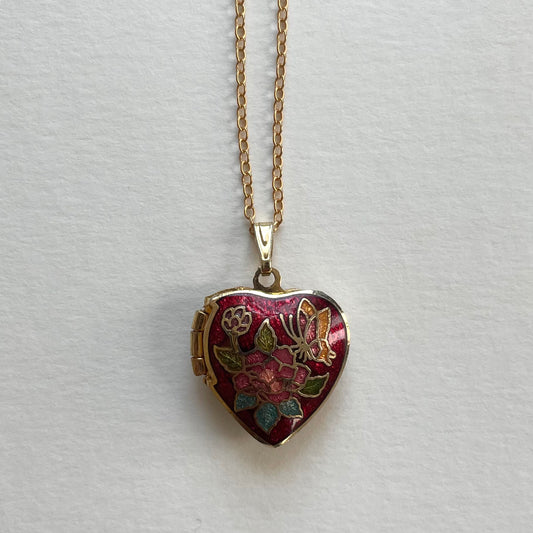 vintage heart locket