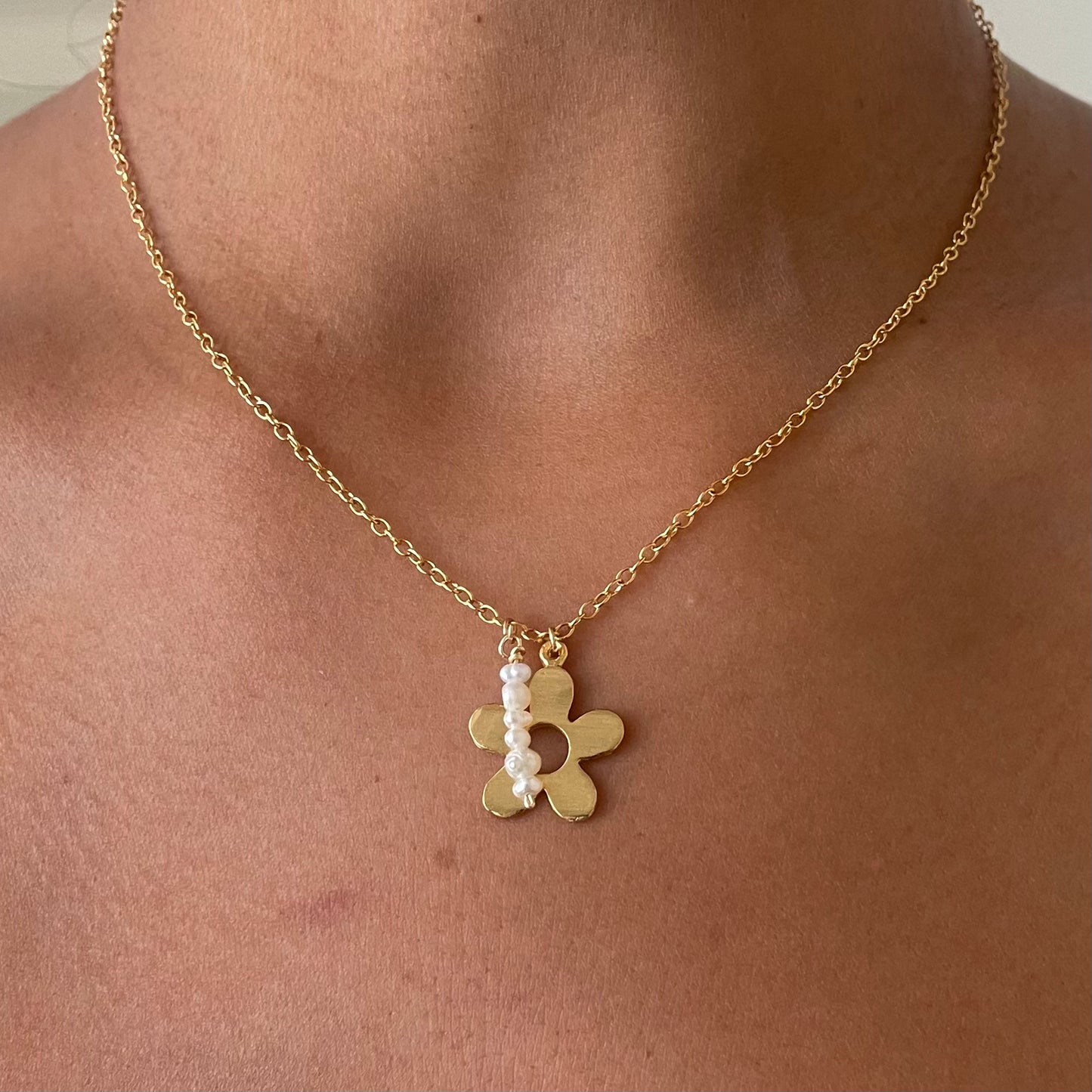 gold flower charm