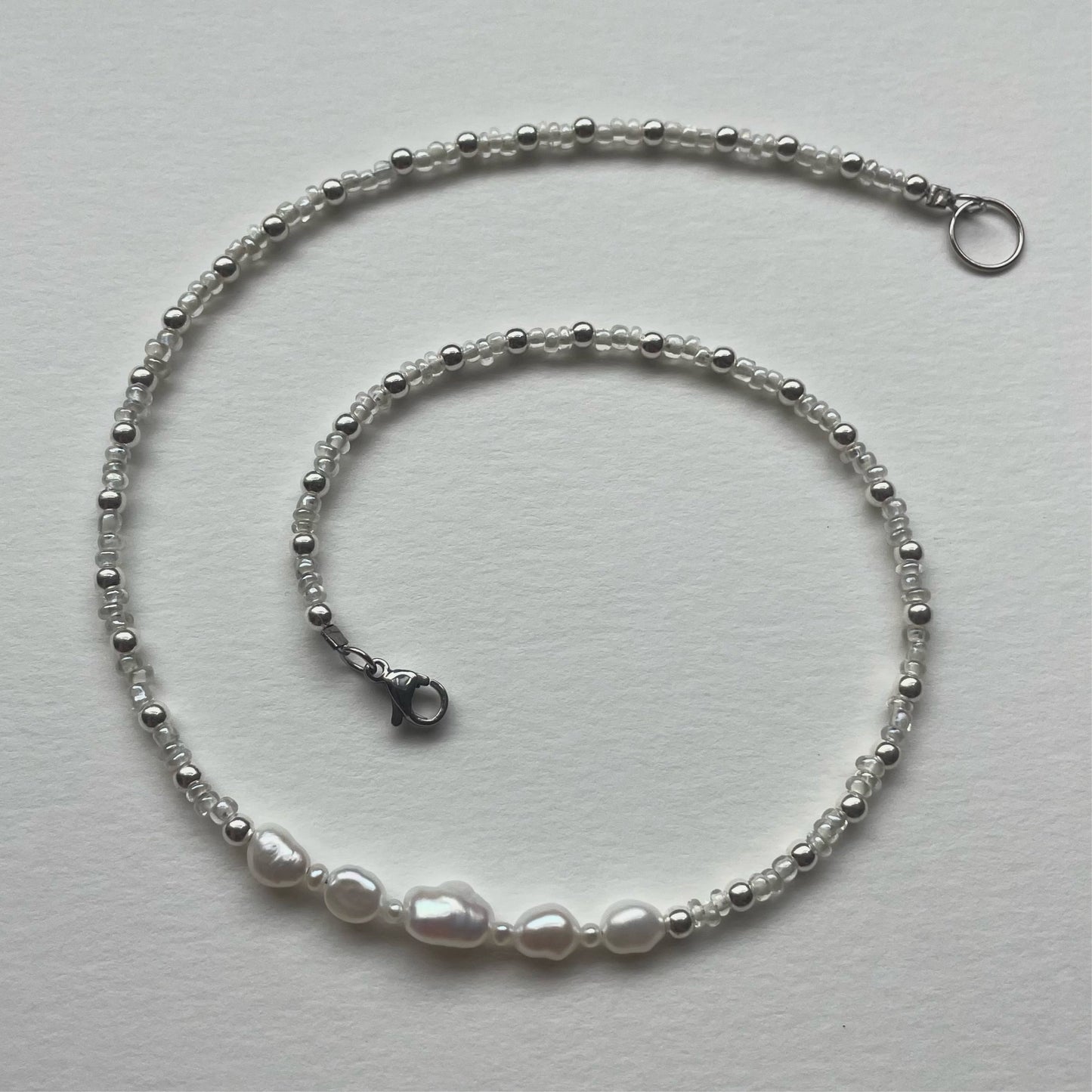 silver beads