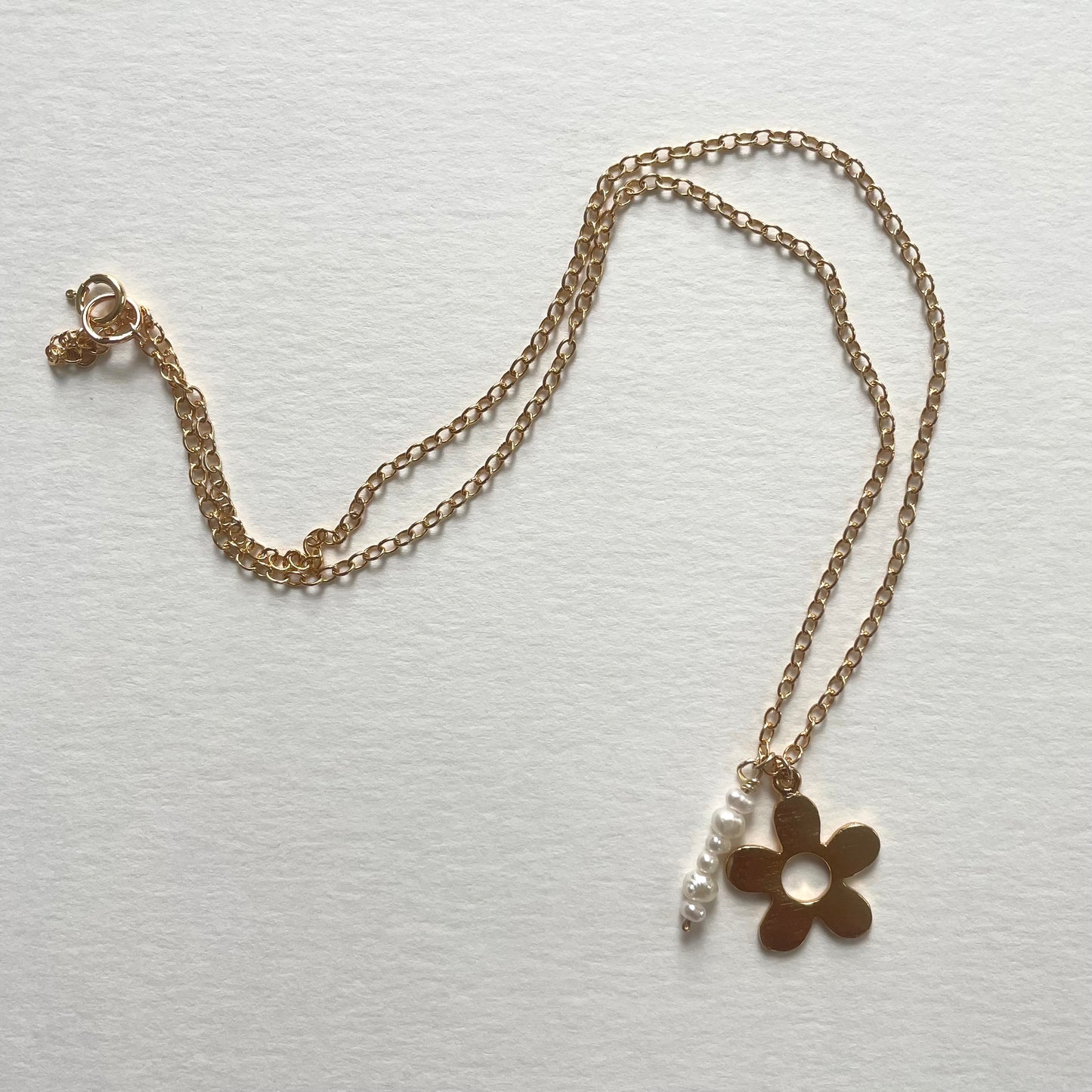 gold flower charm