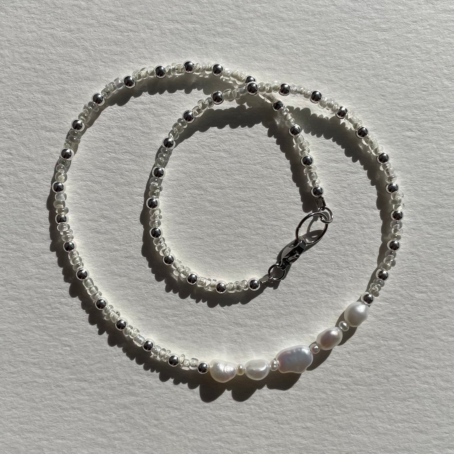 silver beads