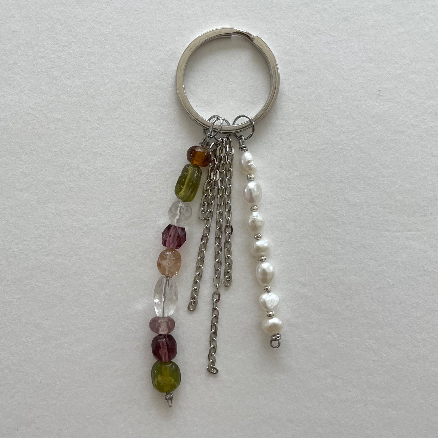 pearl drop keychain I