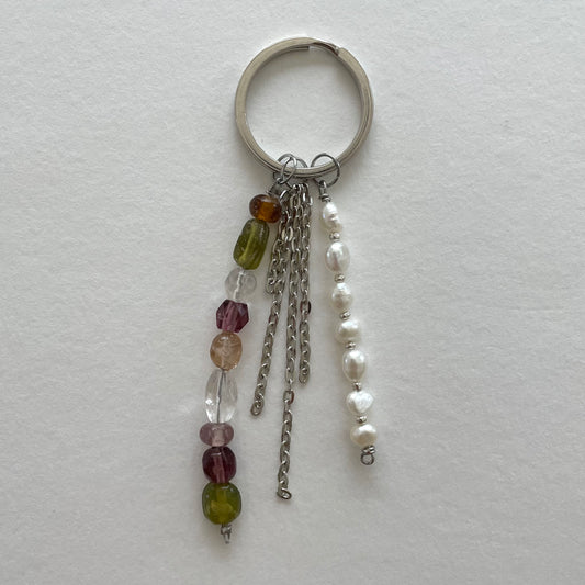 pearl drop keychain I